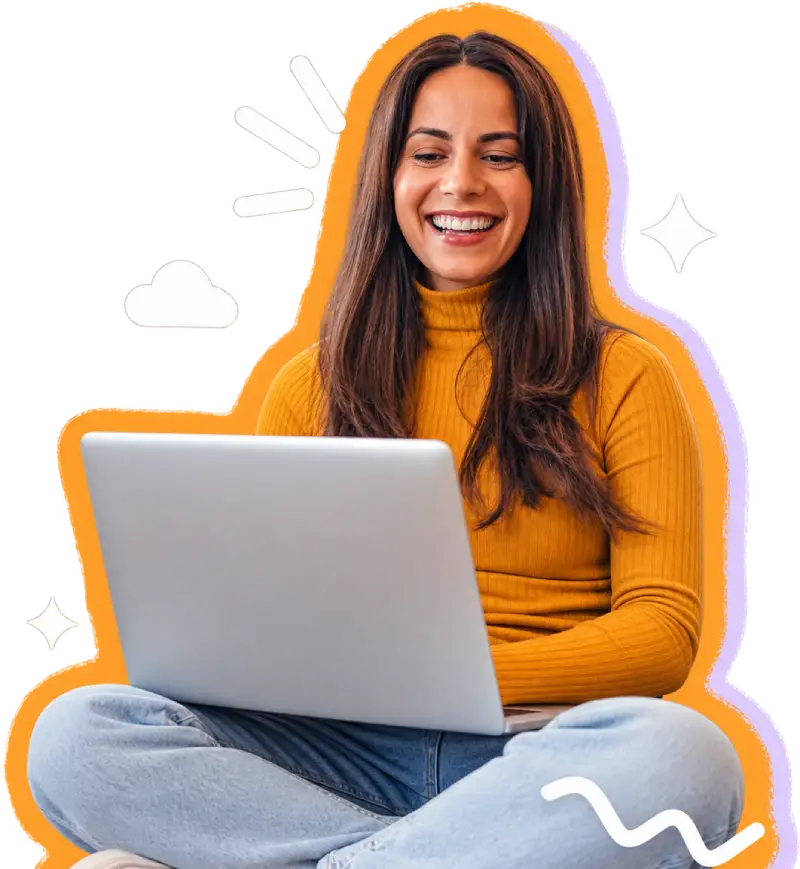 Man smiling after booking an online psychologist on Talked