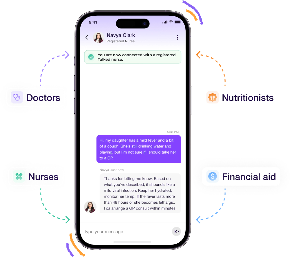 Talked app screenshot